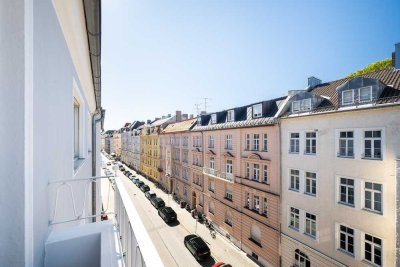 Bezugsbereite sonnige Wohnung mit 2 BLK am Englischen Garten