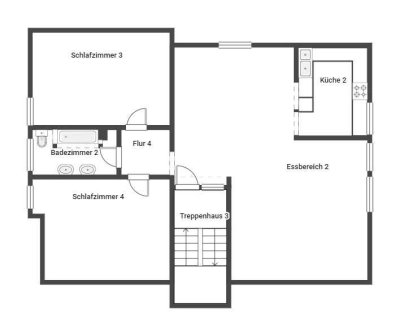 Großzügige, renovierte Wohnung mit Einbauküche