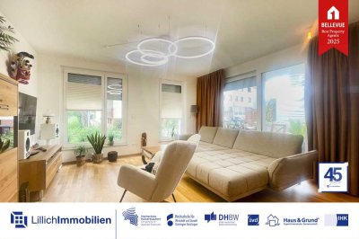 Neuwertige 2-Zimmer-Wohnung mit Terrasse und Garten in bester Lage.