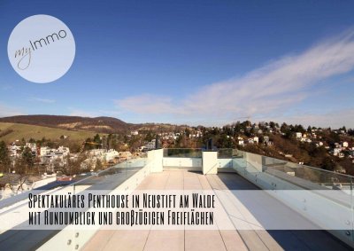 Spektakuläres Penthouse in Neustift am Walde mit Rundumblick und großzügigen Freiflächen