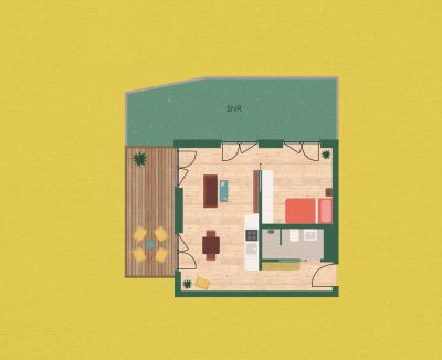 Barrierefreie 2-Zimmer Wohnung mit Terrasse und Gartenanteil in Berlin-Niederschönhausen