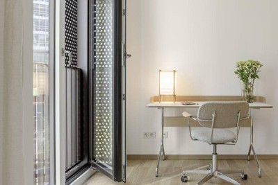 Erstbezug in den DC Flats – Sonnige 1,5-Zimmer-Wohnung – zu mieten in 1220 Wien
