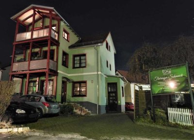 ZENTRUM BAD TABARZ: SCHÖNE 4-5-RAUM- WOHNUNG + BALKON, SANIERTES 4FH, 1.OG, 2xKfz