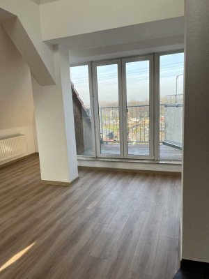 Maisonette mit Dachterrasse und Parkblick in Leipzig-Abtnaundorf