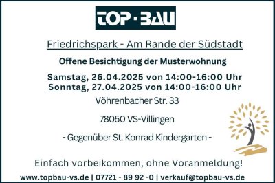 Friedrichspark Haus A5: Großer Balkon mit 17 m², Tageslichtbad, Gäste-WC, 1.-3.OG, KfW 55!