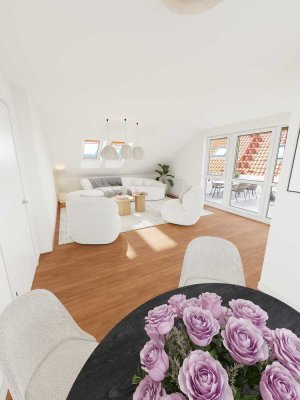 Traumhafte Dachgeschosswohnung in grüner Ortsrandlage