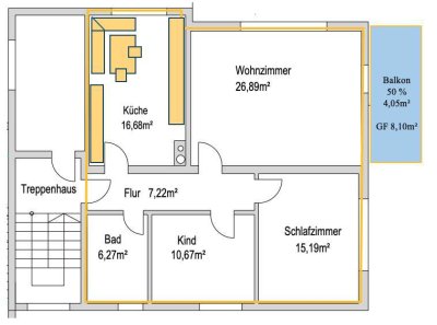 Erstbezug nach Sanierung mit EBK und Balkon in 1. OG - Wombach