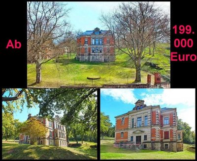 Mietkauf/Ratenzahlung Villa+Haus+Garagen, grüne Stadtmitte, provis.frei, Mindestpreis: 199000 Euro