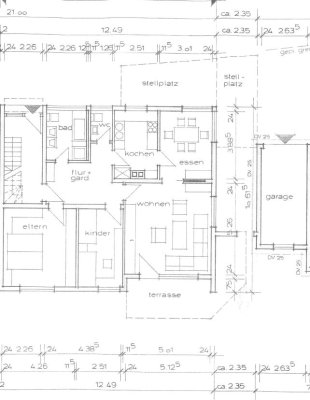 Ruhiges Haus sucht ruhige Mieter - Vermietung 4 Zi EG-Wohnung 100m² mit Terrasse und Einzelgarage in 71332 Waiblingen