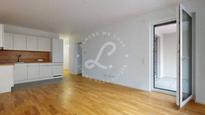 Neubau Erstbezug: Stilvolle 2-Zimmer-Wohnung mit Einbauküche & Loggia