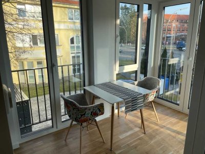 Neugebaute luxuriöse 1-Zimmer-Wohnung im grünen Dahlem
