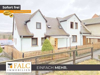 Bad Sulza: kompaktes Haus mit schöner Aussicht Teilunterkellert mit Garage und Nebengelass