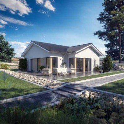 Bungalow inkl. Baugrundstück-Elegante Architektur trifft modernen Wohnkomfort- alles aus einer Hand