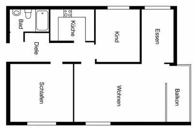 Erstbezug nach Renovierung! 3,5-Zimmer-Wohnung im EG mit Süd-West Balkon und EBK in Waldrandlage