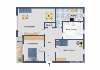 3-Zimmer-Wohnung