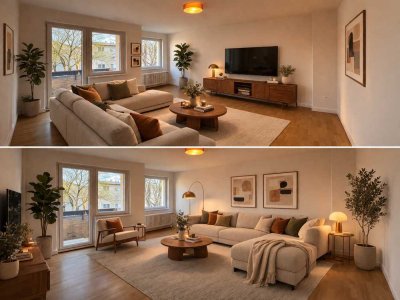 Helle 2-Zimmer-Wohnung mit Grünblick (Erstbezug nach Sanierung/keine Provision)