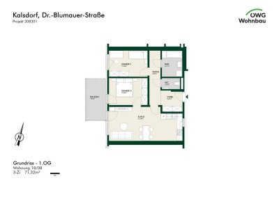 Kalsdorf Bau 3 - geförderte Miete - 3 Zimmer