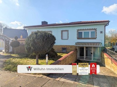 Wohnen, Gewerbe, Vermietung: Großes EFH + Nebenhaus | Heizung & Dach: 2012! | Solarthermie