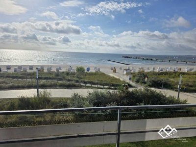 Meer soweit das Auge reicht – 1,5-Zimmer-Wohnung in erster Reihe am Südstrand