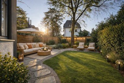 Grüne Oase: 2-ZW mit sonnigem Garten