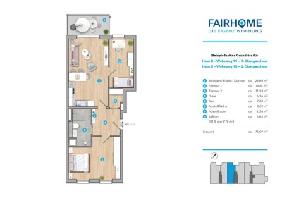 Gemütliche 3-Zimmer-Wohnung mit Balkon & viel Grün – Nähe Köln