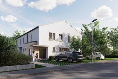 Neubau-Doppelhaushälfte mit 6,5 Zimmern in Hallbergmoos