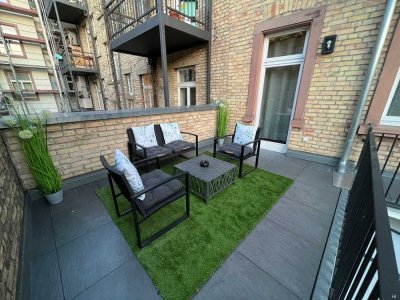 Schöne komplett möblierte 3-ZKB-Wohnung