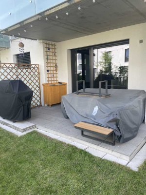 Exklusive möblierte 2-Zimmer-EG-Wohnung mit luxuriöser Innenausstattung und EBK in Mannheim Franklin