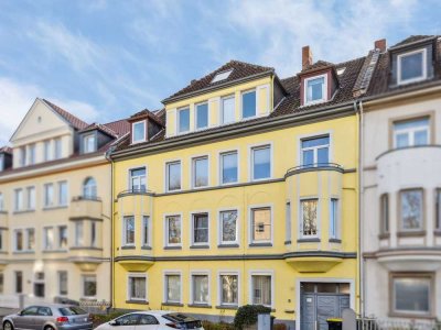 Seltene Gelegenheit: Vermietete Innenhof-Maisonette mit Terrasse &amp; Balkon in Hannover-Wülfel