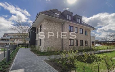 Modern Wohnen in Stadtvilla: Gut geschnittene 3-Zimmer-Neubau-Wohnung mit Terrasse und Garten