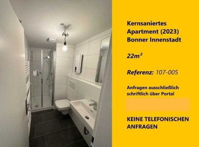 Anmietbar zum 1. oder 15. Juni: Kernsaniertes 22m² - Studenten-Apartment, Bonner Innenstadt