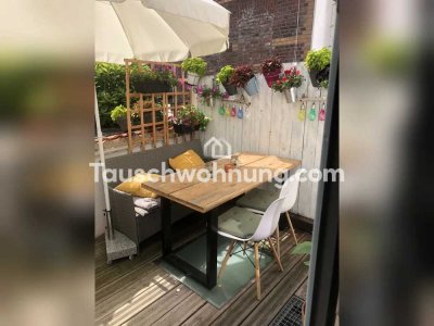 Tauschwohnung: 3,5 Zimmer mit Terrasse in Lindenthal gg 2 Zimmer mit Balkon