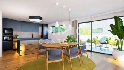 Ruhe. Raum. Nähe. – moderne Neubau-Doppelhaushälfte im Grünen mit Stadtnähe