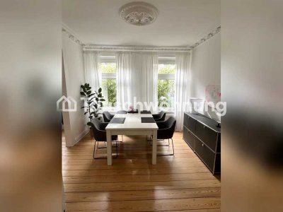 Tauschwohnung: 4 Zimmer Altbauwohnung im Grindel mit Balkon