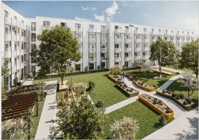 Moderne 1-Zimmer Wohnung in Augsburg-Oberhausen mit Balkon und separat Einbaukuche