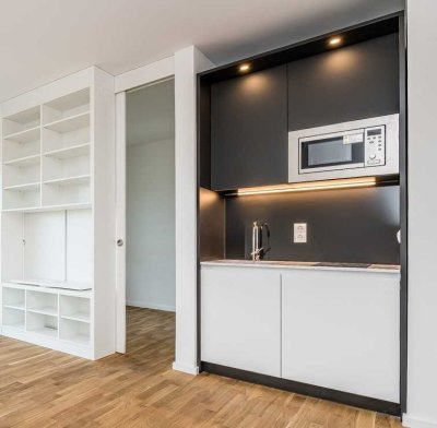 1,5-Zimmerwohnung mit Kitchenette, Raumteiler, Balkon und Keller *** Unbefristeter Mietvertrag ***
