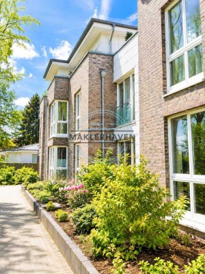 Hummelsbüttel: Stilvolles Wohnen am Teetzpark; 128qm - Erdgeschoss-Wohnung m. Garten u. Alsterzugang