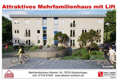 3 Zi. OG mit Balkon ca. 91 m² - Wohnung 4 - Werkstraße 3a, 79793 Wutöschingen - Neubau