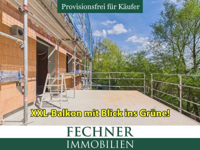 Traumhafte Wohnung mit XXL-Balkon, Blick ins Grüne, in ruhiger Lage am Ende einer Sackgasse!