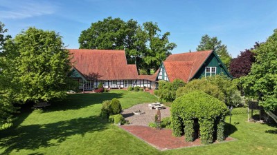Einzigartiges Landhaus im Fachwerkstil mit parkähnlichem Garten in ruhiger Lage...