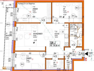 Erstbezug Südwest-Ausrichtung, 85m² WFL + Balkon 9m², 24m² WZ mit offener Küche & 3 Zimmer, 60m² PKW-Stellplatz
