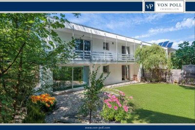 Modernisiertes Reihenendhaus mit großem Garten und Blick zum Turmberg