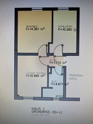 Kernsanierte 2 Raum Wohnung mit Einbauküche in Nassau