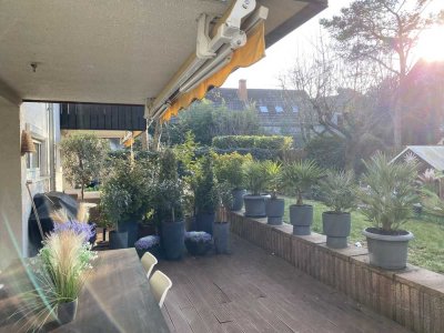3,5 Zimmerwohnung mit Garten und Terrasse * absolut ruhige Lage im Ortskern * PKW-Garagenplatz