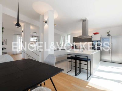 Exklusiv möbliertes Penthouse mit Blick über Frankfurt