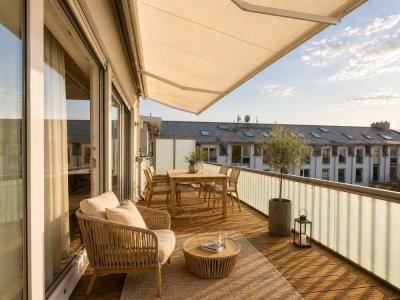 Wohnen auf zwei Ebenen in Oberföhring – sonnige Westterrasse & ruhige Lage