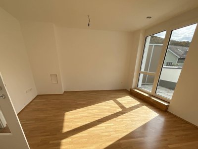 Geförderte Maisonettewohnung mit Terrasse in Miete mit Kaufoption