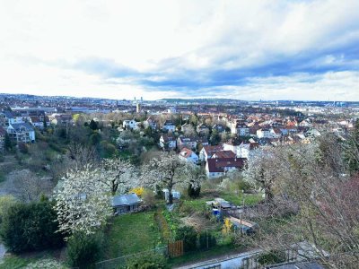 Wohnung in Stuttgarter Halbhöhenlage mit großem Ausbaupotenzial zu einer Maisonette-Wohnung