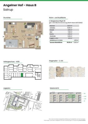 *Moderne 2 Zimmer - Neubauwohnung in Satrup zu vermieten*