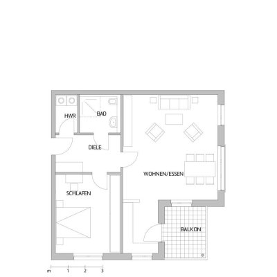 Geschmackvolle 2-Raum-Wohnung mit EBK in Augsburg